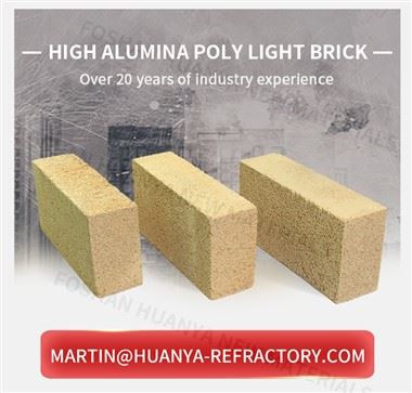 Høy aluminium poly lettvekts murstein